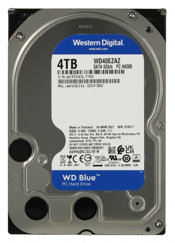 Жесткий Диск Western Digital WD40EZAZ 4TB 5400 SATAIII 3.5" HDD