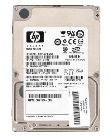 Жесткий диск HP 537819-001 146Gb  SAS 2,5" HDD