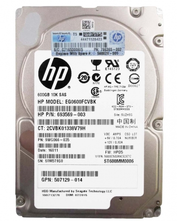 Жесткий диск HP 590826-001 600Gb 10000 SAS 2,5" HDD