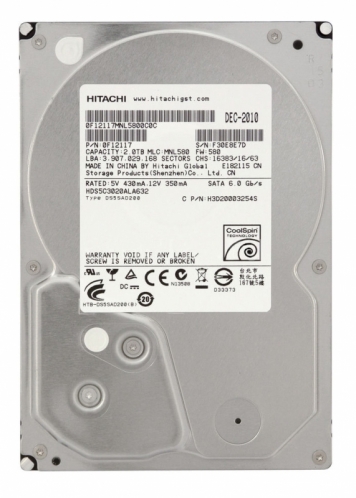 Жесткий диск Hitachi 0F12117 2Tb  SATAIII 3,5" HDD