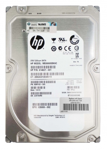 Жесткий диск HP 628065-B21 3Tb  SATAIII 3,5" HDD