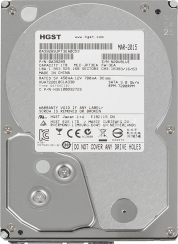 Жесткий диск HGST HUA722010CLA330 1Tb SATAII 3,5" HDD