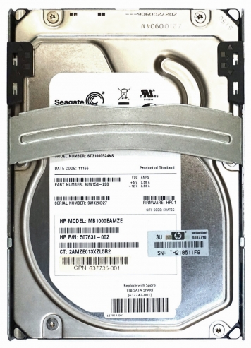 Жесткий диск HP 637733-B21 1Tb 7200 SATAII 3,5" HDD