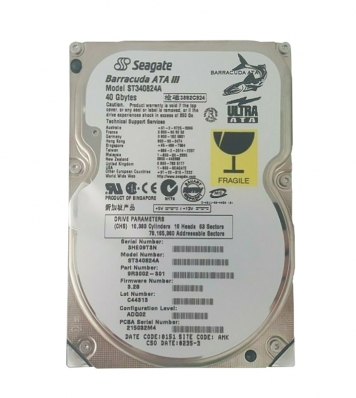 Жесткий диск Seagate ST340824A 40Gb 7200 IDE 3.5" HDD