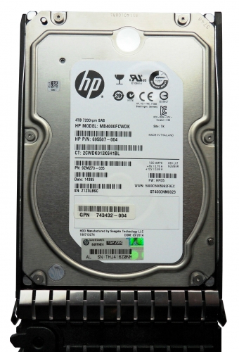 Жесткий диск HP 695507-004 4Tb  SAS 3,5" HDD