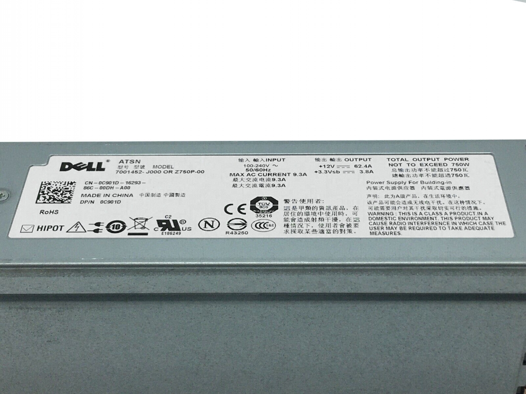 Dell z750n. Блок питания dell 750w (221mw). Блок питания dell 750w (xpr3f). 0c901d блок питания dell.