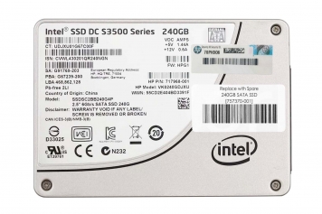 Жесткий диск HP 756654-B21 240Gb  SATAIII 2,5" SSD