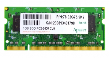 Оперативная память Apacer 78.02G75.9K2 DDRII 1Gb