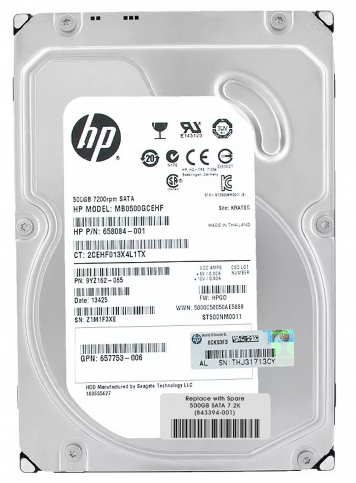 Жесткий диск HP 843264-B21 500Gb  SATAIII 3,5" HDD