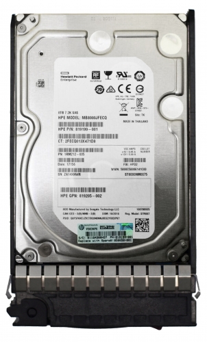 Жесткий диск HP 858384-B21 8Tb 7200 SAS 3,5" HDD