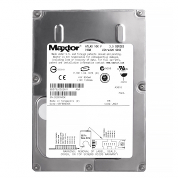 Жесткий диск Maxtor 8D073L0 73,4Gb  U320SCSI 3.5" HDD