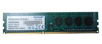 Оперативная память Patriot 9DS00083 DDRIII 4GB