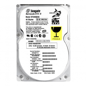 Жесткий диск Seagate 9R3002 40Gb 7200 IDE 3.5" HDD