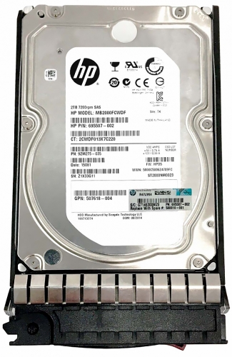 Жесткий диск HP MB2000FCWDF 2Tb  SAS 3,5" HDD