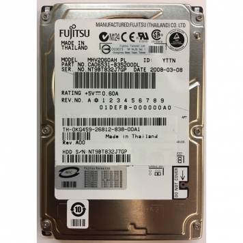 Жесткий диск Fujitsu CA06531-B35200DL 60Gb 5400 IDE 2,5" HDD