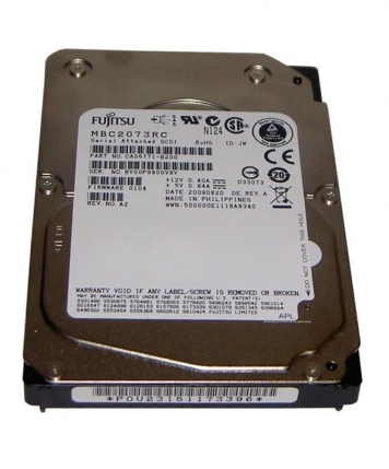 Жесткий диск Fujitsu MBC2073RC 73Gb  SAS 2,5" HDD