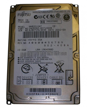 Жесткий диск Fujitsu MHR2010AT 10Gb 4200 IDE 2,5" HDD