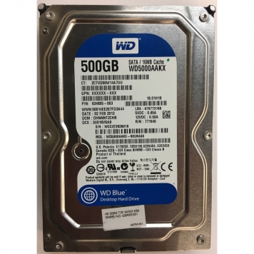 Жесткий диск HP 634605-003 500Gb 7200 SATAIII 3.5" HDD