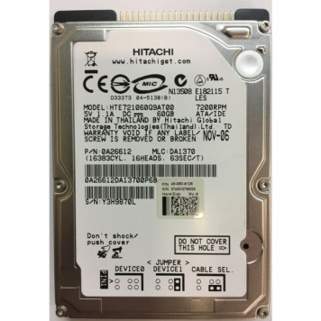 Жесткий диск Hitachi 0A26612 60Gb 7200 IDE 2,5" HDD
