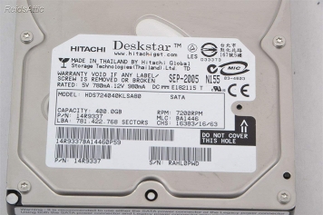 Жесткий диск Hitachi 0A31463 400Gb  SATA 3,5" HDD