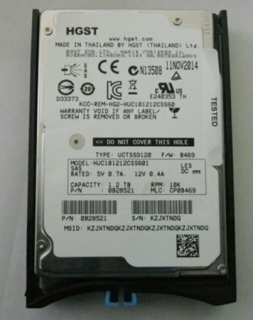 Жесткий диск Hitachi 0B28521 1,2Tb 10000 SAS 2,5" HDD