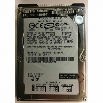 Жесткий диск Hitachi 13N6801 40Gb 5400 IDE 2,5" HDD