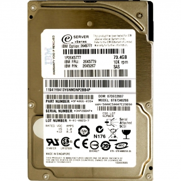 Жесткий диск IBM 41Y8413 73,4Gb  SAS 2,5" HDD