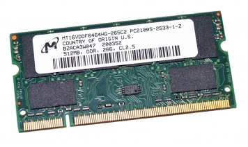 Оперативная память Micron MT16VDDF6464HG-265C2 DDR 512Mb