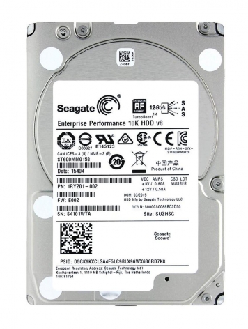 Жесткий диск Seagate 1RY201 600Gb 10000 SAS 2,5" HDD