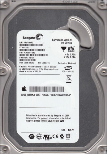 Жесткий диск Seagate 9CY031 80Gb 7200 IDE 3.5" HDD