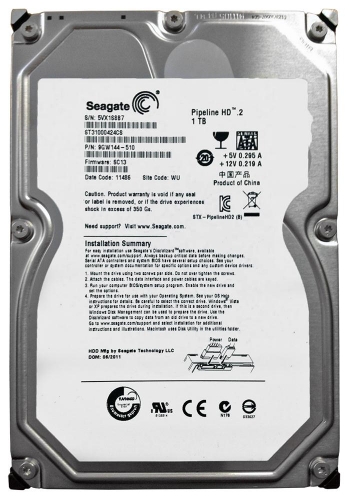 Жесткий диск Seagate ST31000424CS 1Tb 5900 SATAII 3.5" HDD