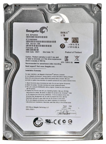 Жесткий диск Seagate ST31000526SV 1Tb  SATAIII 3,5" HDD