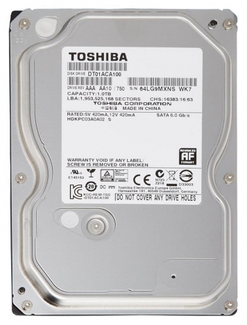 Жесткий диск Toshiba HDKPC03A0A02 1Tb  SATAIII 3,5" HDD