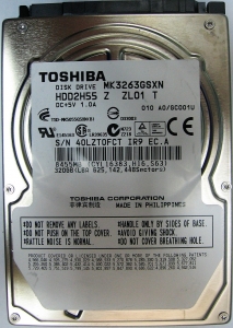 Жесткий диск Toshiba MK3263GSXN 320Gb 5400 SATAII 2,5