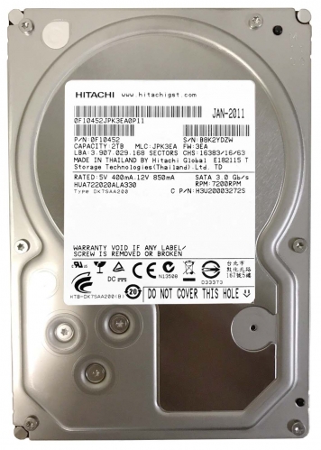 Жесткий диск Hitachi HUA722020ALA330 2Tb  SATAII 3,5" HDD