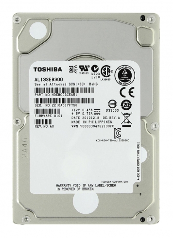 Жесткий диск Toshiba AL13SEB300 300Gb  SAS 2,5" HDD