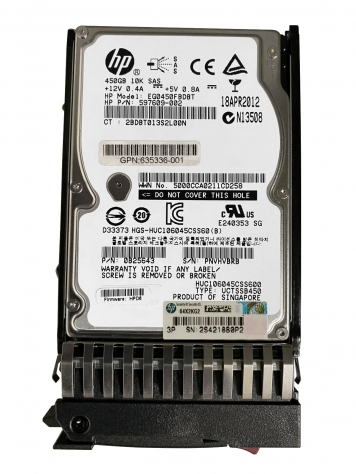 Жесткий диск HP AW612A 450Gb  SAS 2,5" HDD