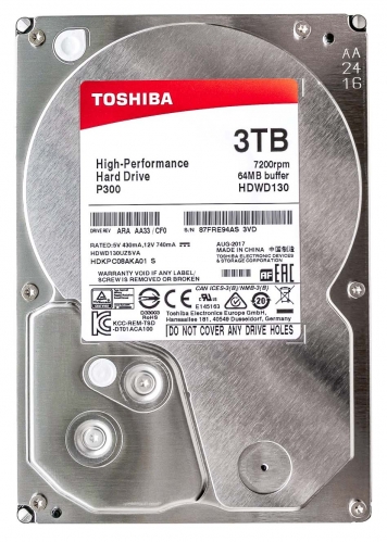 Жесткий диск Toshiba HDKPC08ZKA01 3Tb SATAIII 3,5" HDD