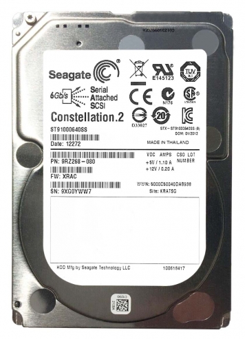 Жесткий диск Seagate ST91000640SS 1Tb  SAS 2,5" HDD