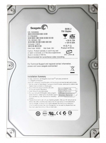 Жесткий диск Seagate ST3750640AV 750Gb 7200 IDE 3.5" HDD