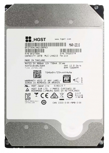 Жесткий диск HGST HUH721010AL5204 10Tb 7200 SAS 3,5" HDD