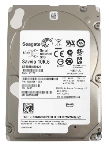 Жесткий диск Seagate ST600MM0026 600Gb  SAS 2,5" HDD