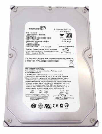 Жесткий диск Seagate ST3250820AS 250Gb  SATAII 3,5" HDD