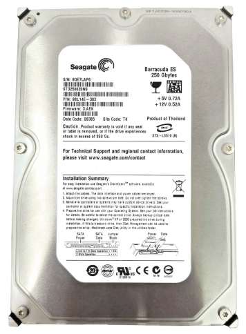 Жесткий диск Seagate ST3250620NS 250Gb  SATAII 3,5" HDD