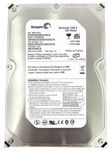 Жесткий диск Seagate 9Y7289 200Gb 7200 IDE 3.5" HDD