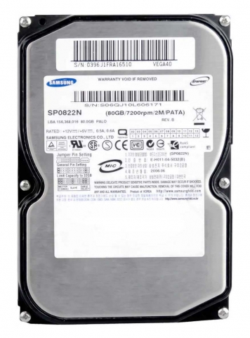 Жесткий диск Samsung SP0822N 80Gb 7200 IDE 3.5" HDD