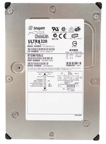 Жесткий диск Seagate ST336753LC 36,7Gb  U320SCSI 3.5" HDD