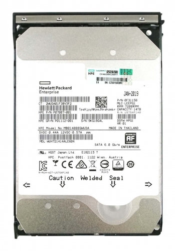 Жесткий диск HPE MB014000GWUDA 14Tb 7200 SATA 3,5" HDD