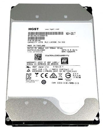 Жесткий диск HGST 0F30146 12Tb 7200 SATAIII 3,5" HDD