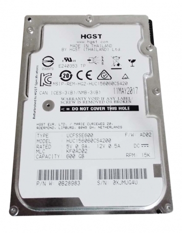 Жесткий диск HGST HUC156060CS4200 600Gb 15000 SAS 2,5" HDD